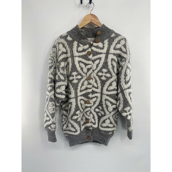 Eddie Dassin CHUNCKY KNIT Womens ACRYLIC BLEND BUTTON FRONT Cardigan Sweater - Picture 1 of 5